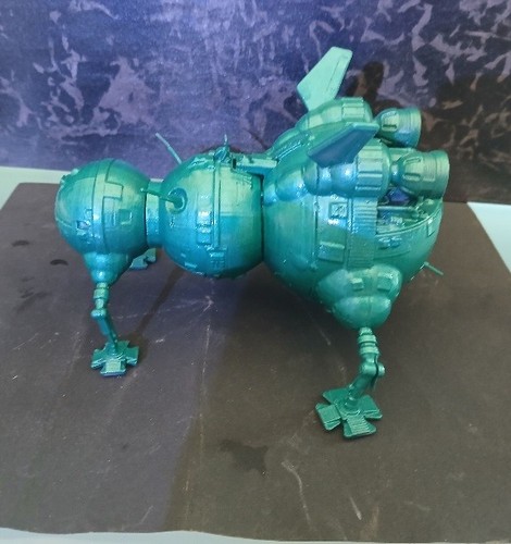 Red dwarf printed - red, 3d