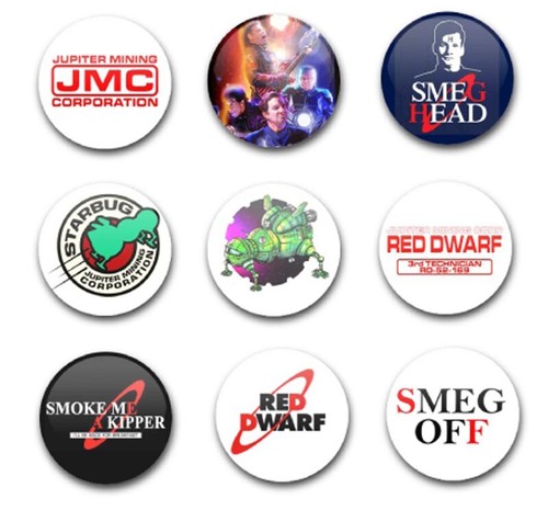 25mm badges x9 red - 25mm,