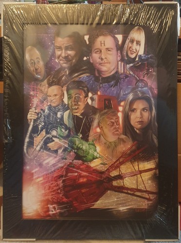 Red dwarf framed poster - framed, a3