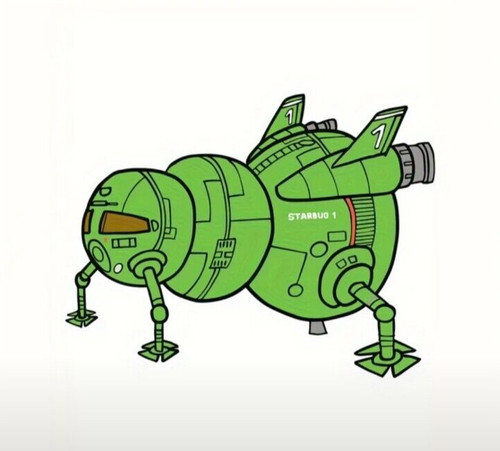 Red dwarf starbug show - red, tv