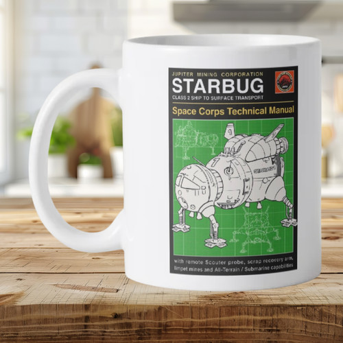 Starbug mug red dwarf inspired - starbug,